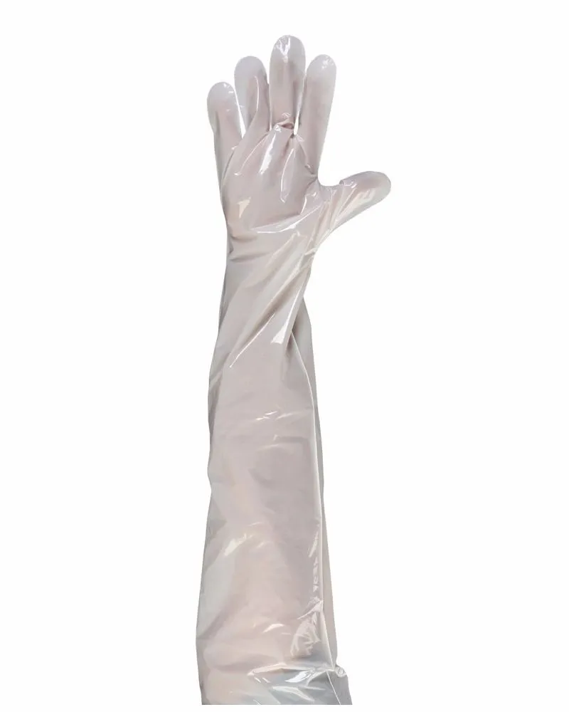 (1000/Case) 34" Shoulder Length Poly Gloves