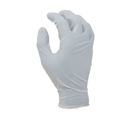 3.5 Mil White Latex Disposable Gloves, 9 1/2" Length, Powder-free, Textured Finish, Industrial Grade