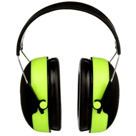 3M Hi Viz Earmuffs 27dB Green & Black