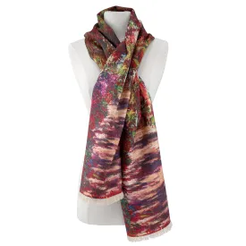 A Pathway in Monet's Garden Viscose\Poly Scarf