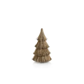 ABACO ROPE ALL NATURAL TREE WITH GLITTER TRIM - 12IN