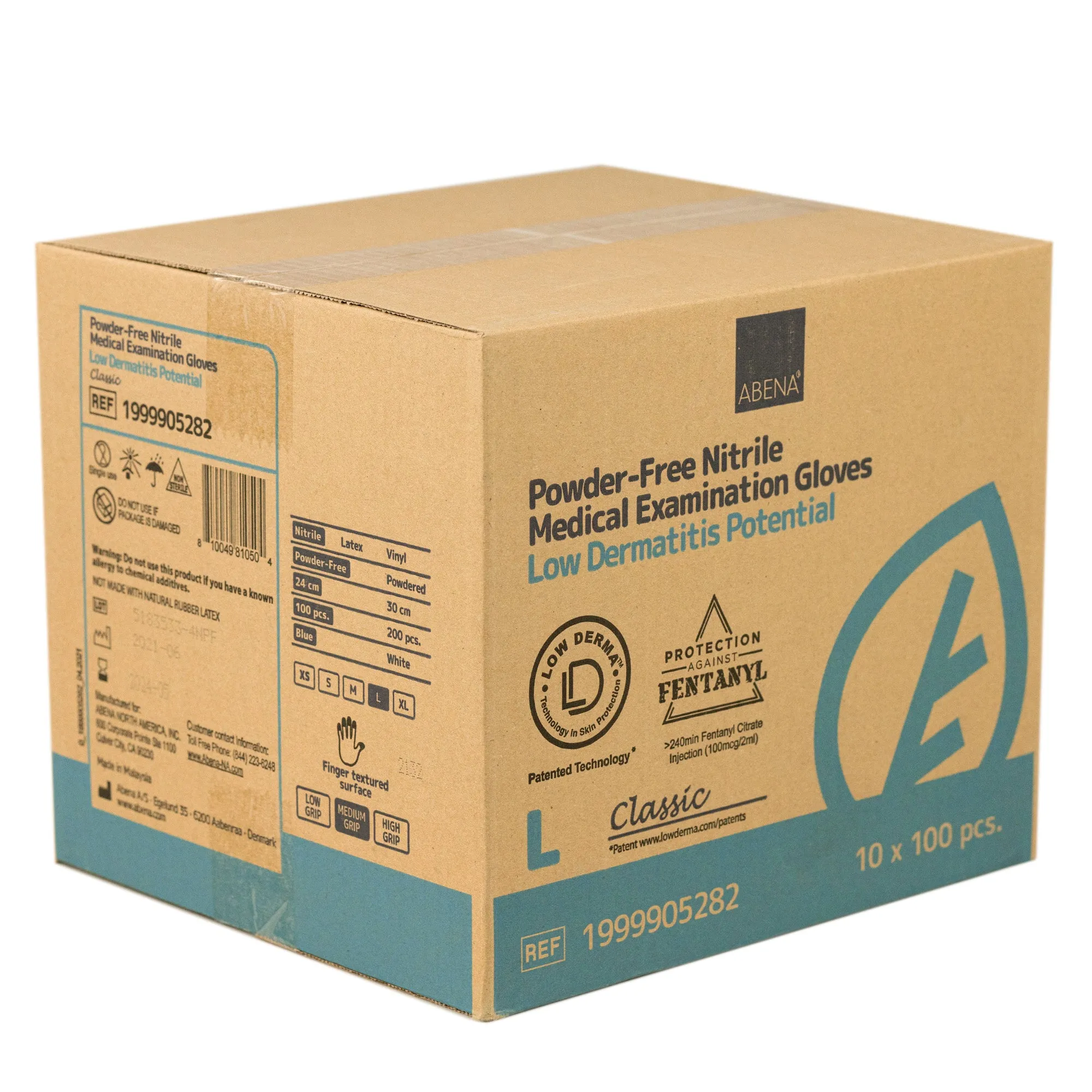 Abena Nitrile Gloves, Chemo Approved