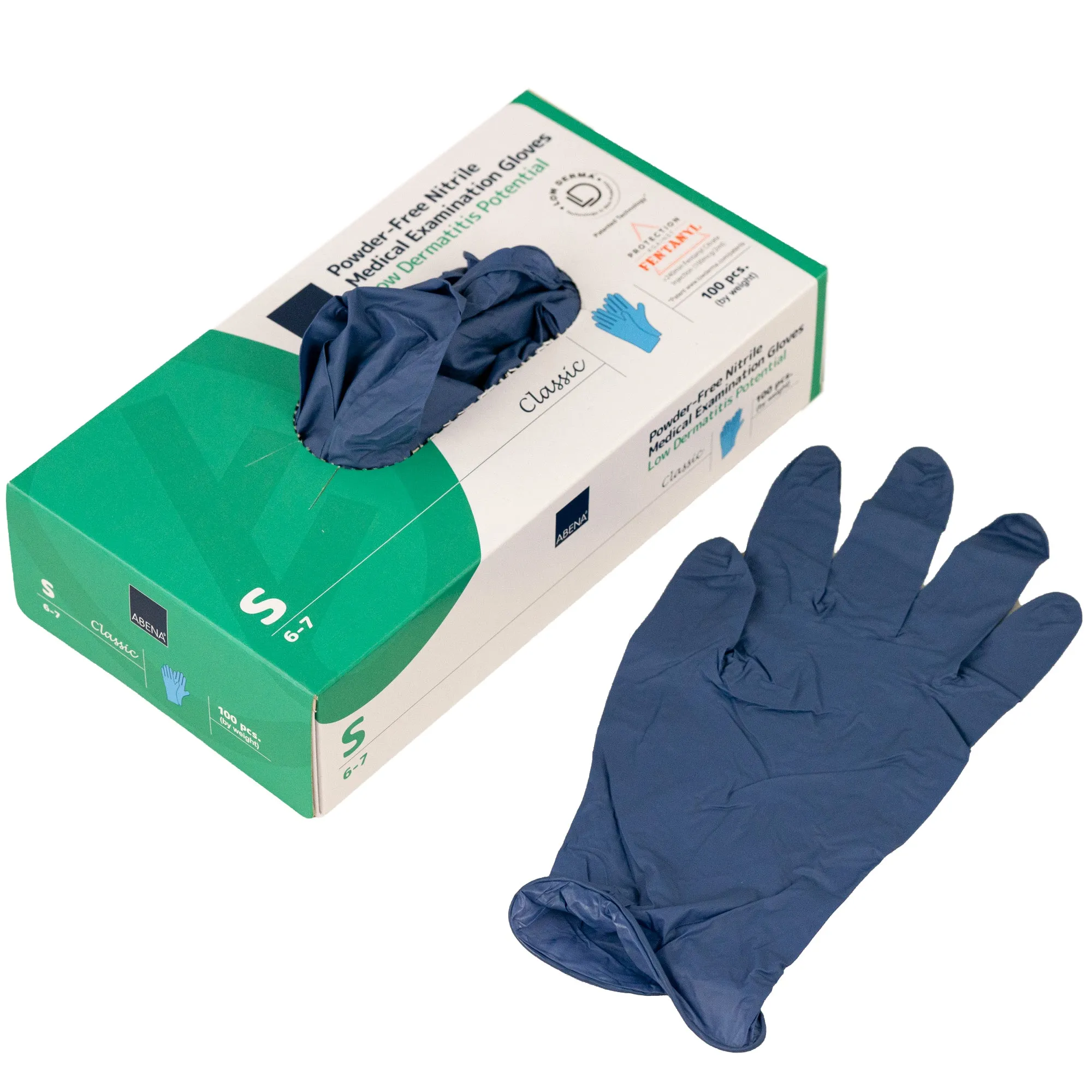 Abena Nitrile Gloves, Chemo Approved