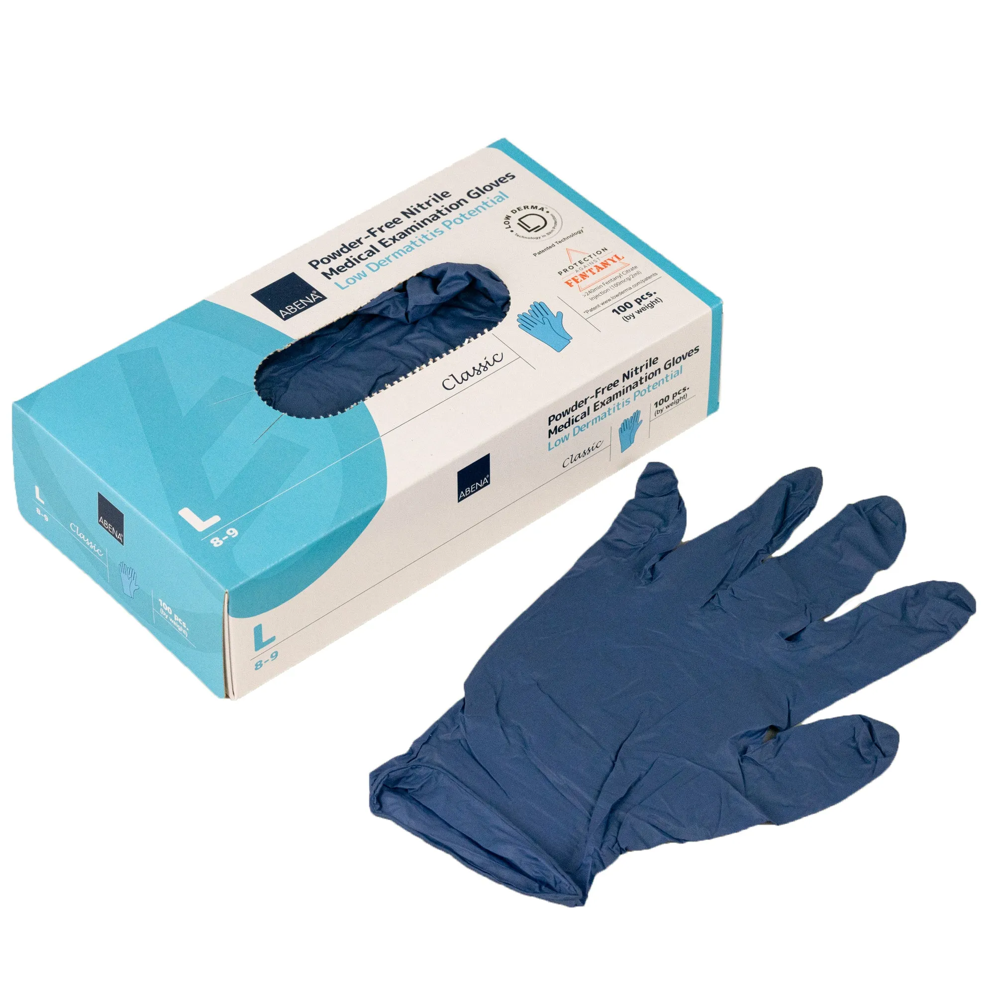 Abena Nitrile Gloves, Chemo Approved