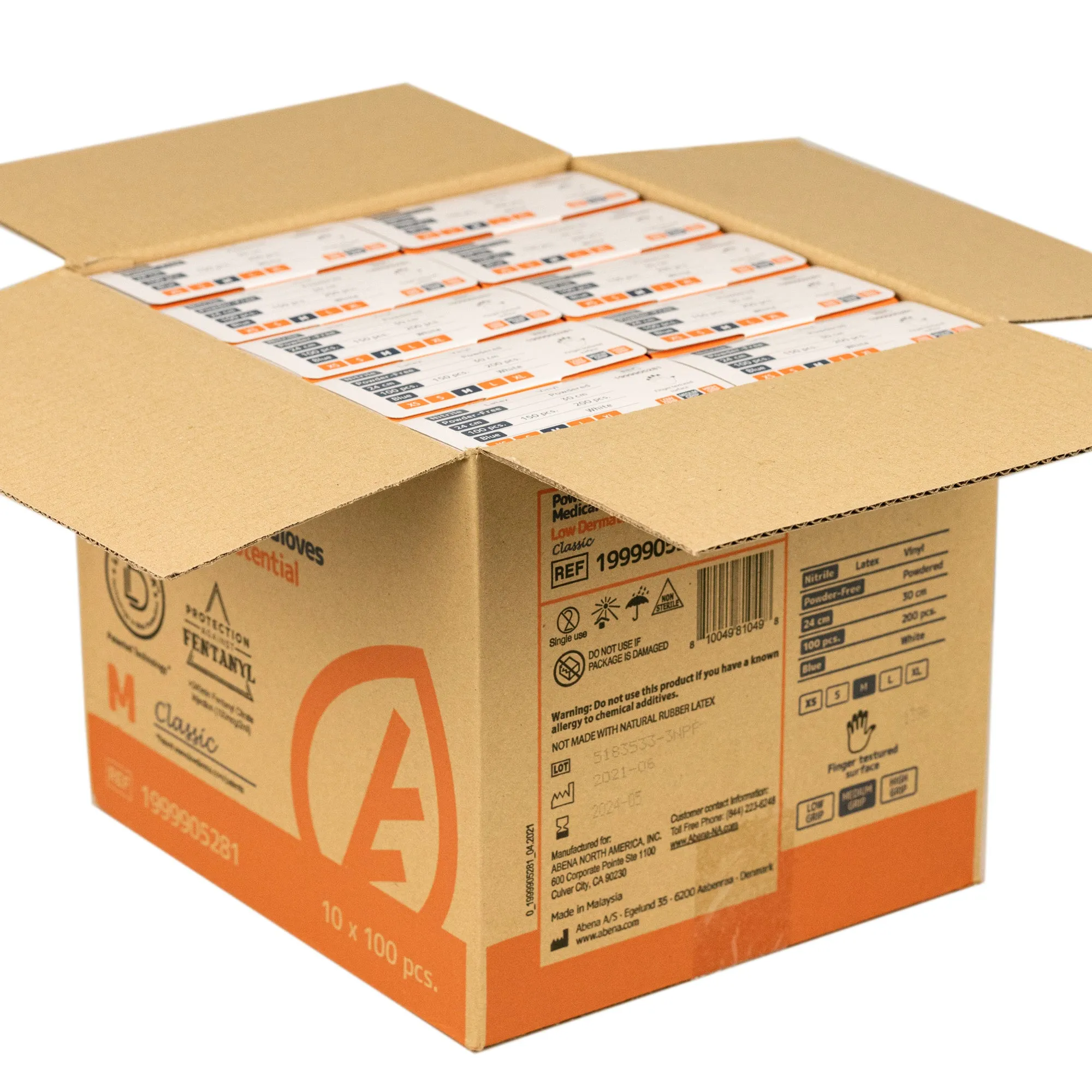 Abena Nitrile Gloves, Chemo Approved