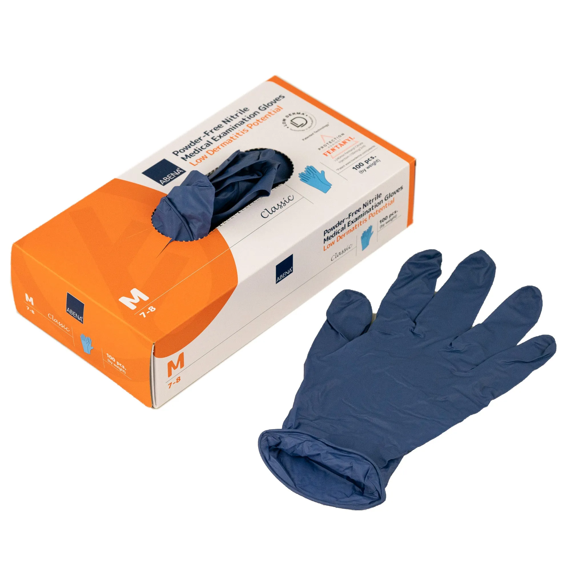 Abena Nitrile Gloves, Chemo Approved