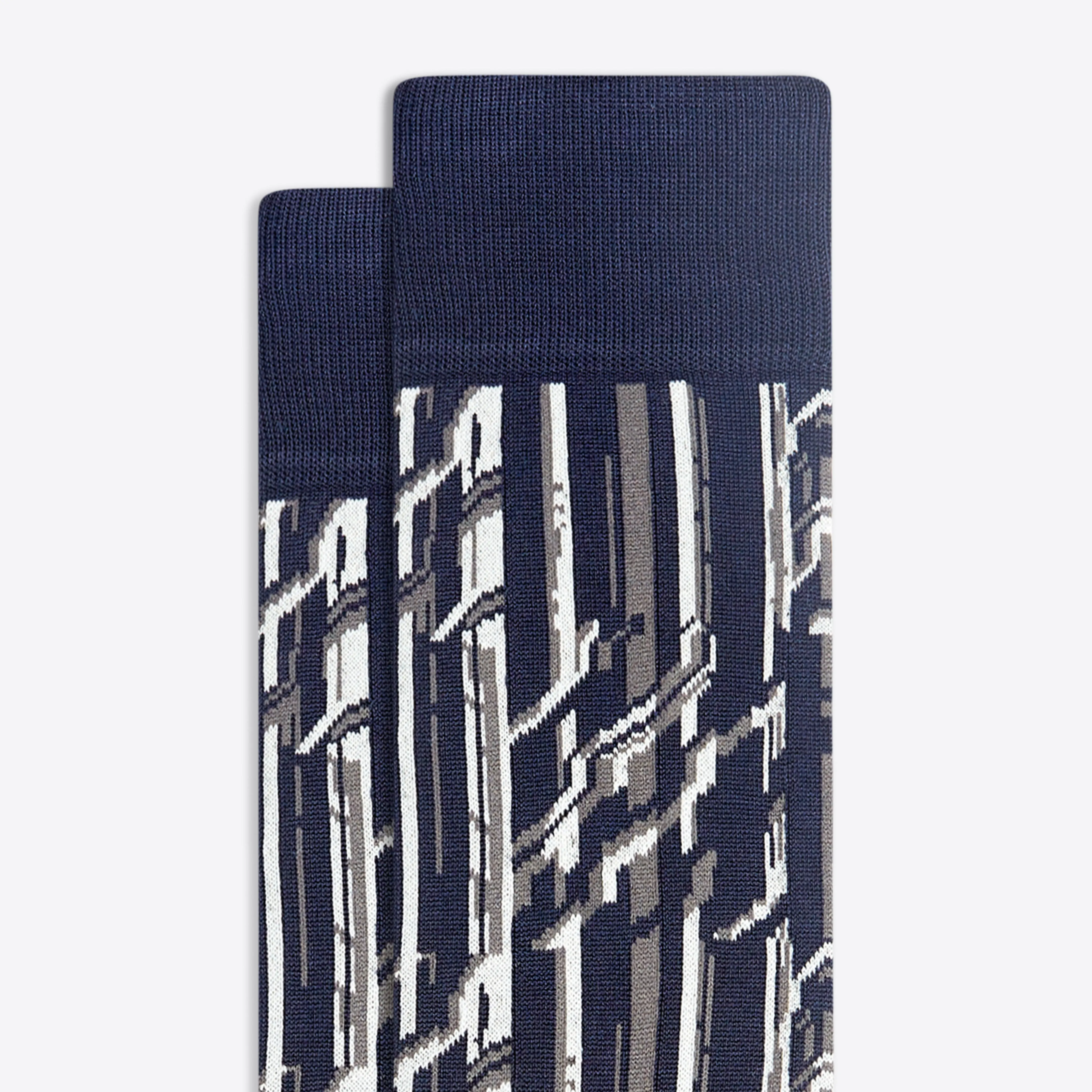 Abstract Mid-Calf Socks