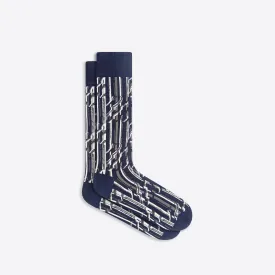 Abstract Mid-Calf Socks