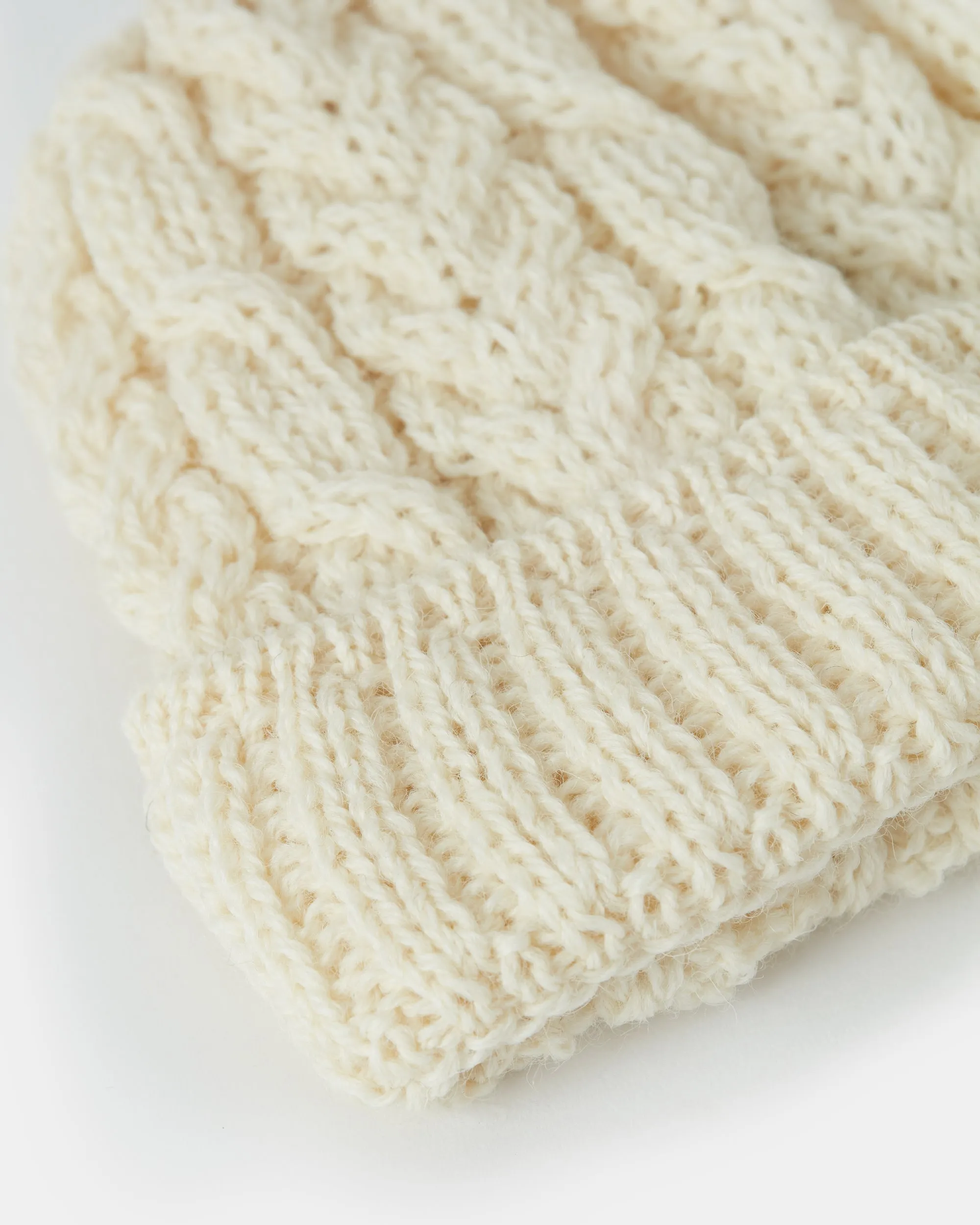 Aran Wool Hat | Natural