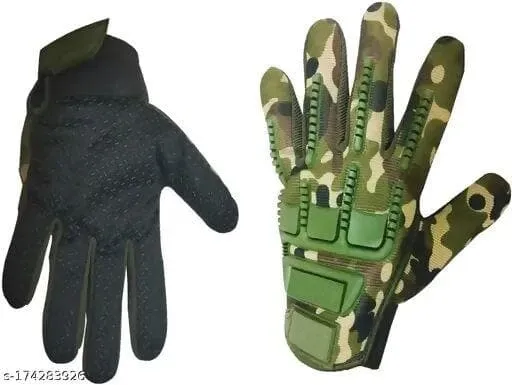 Army Print Motorbike Unisex Protective Warm Gloves Driving