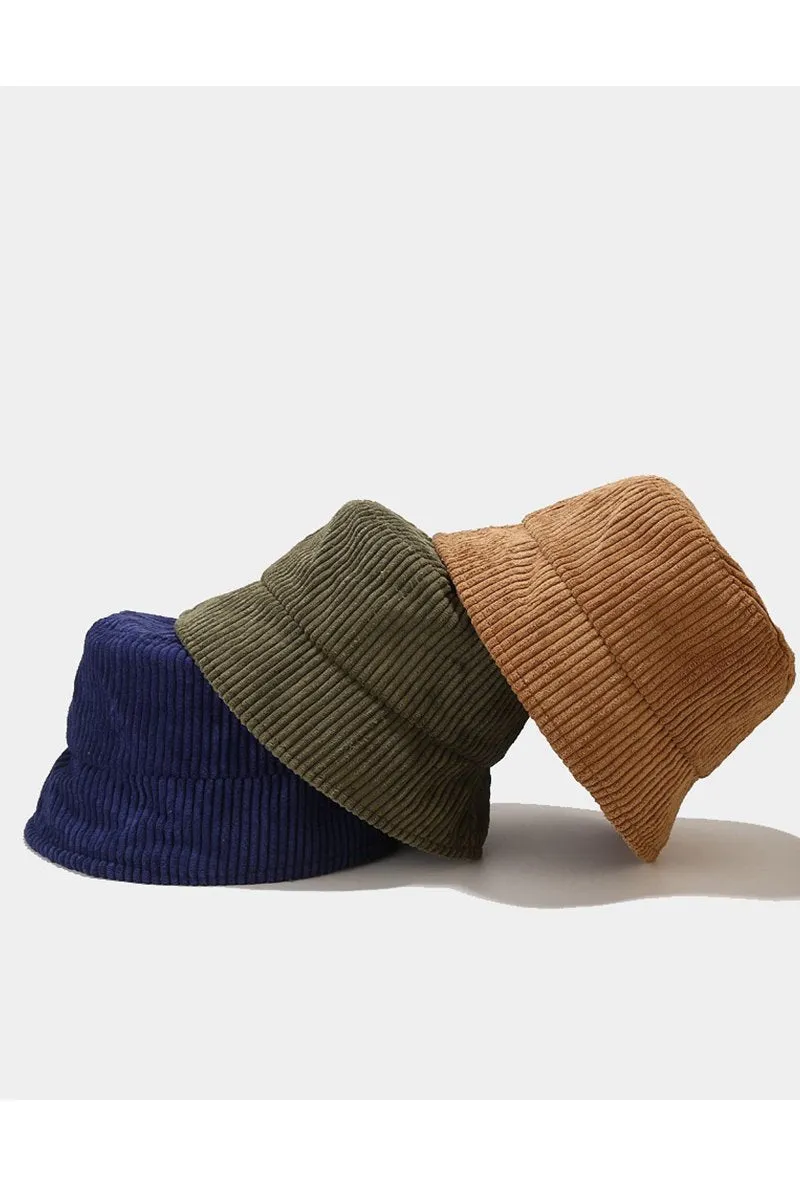 BASIC CORDUROY FISHERMAN BUCKET HAT