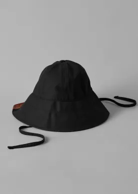 Beton Cire Contrast Rain Hat | Black/Brown