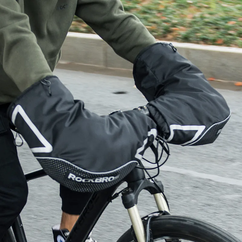 Bike Windproof And Warm Thick Handle Gloves