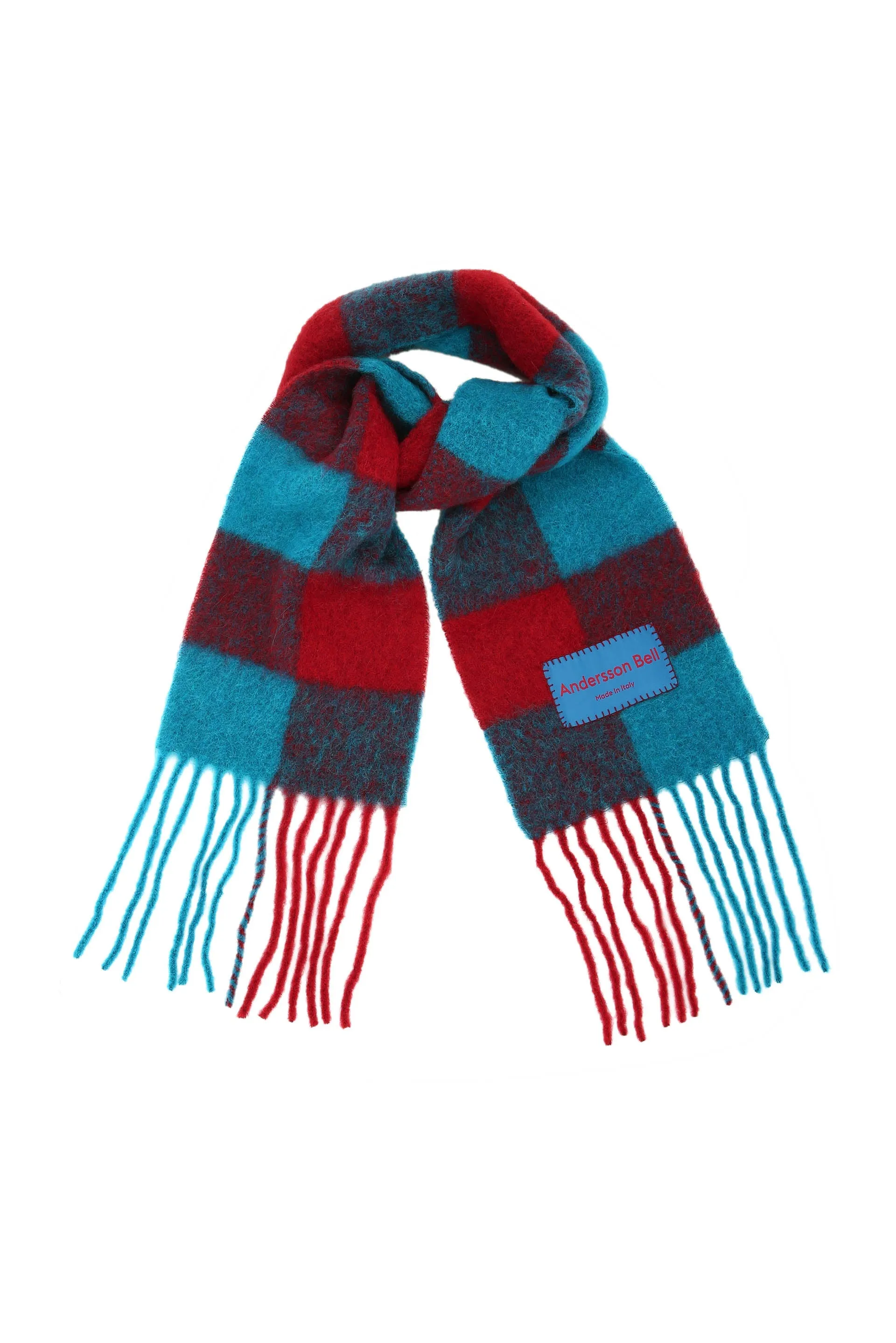 Billy New Check Scarf Red