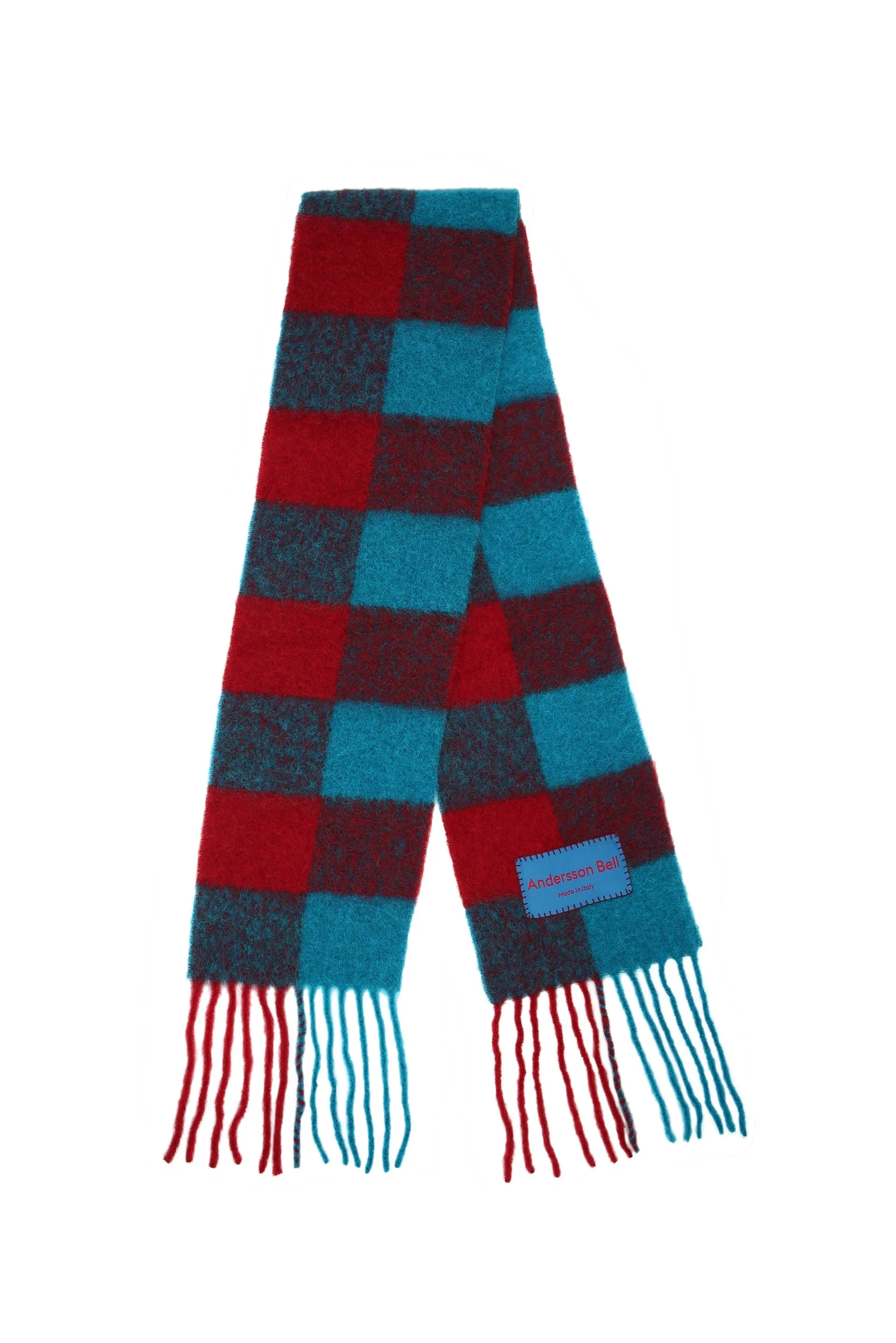 Billy New Check Scarf Red