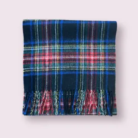 Black Stewart Tartan Lambswool Scarf