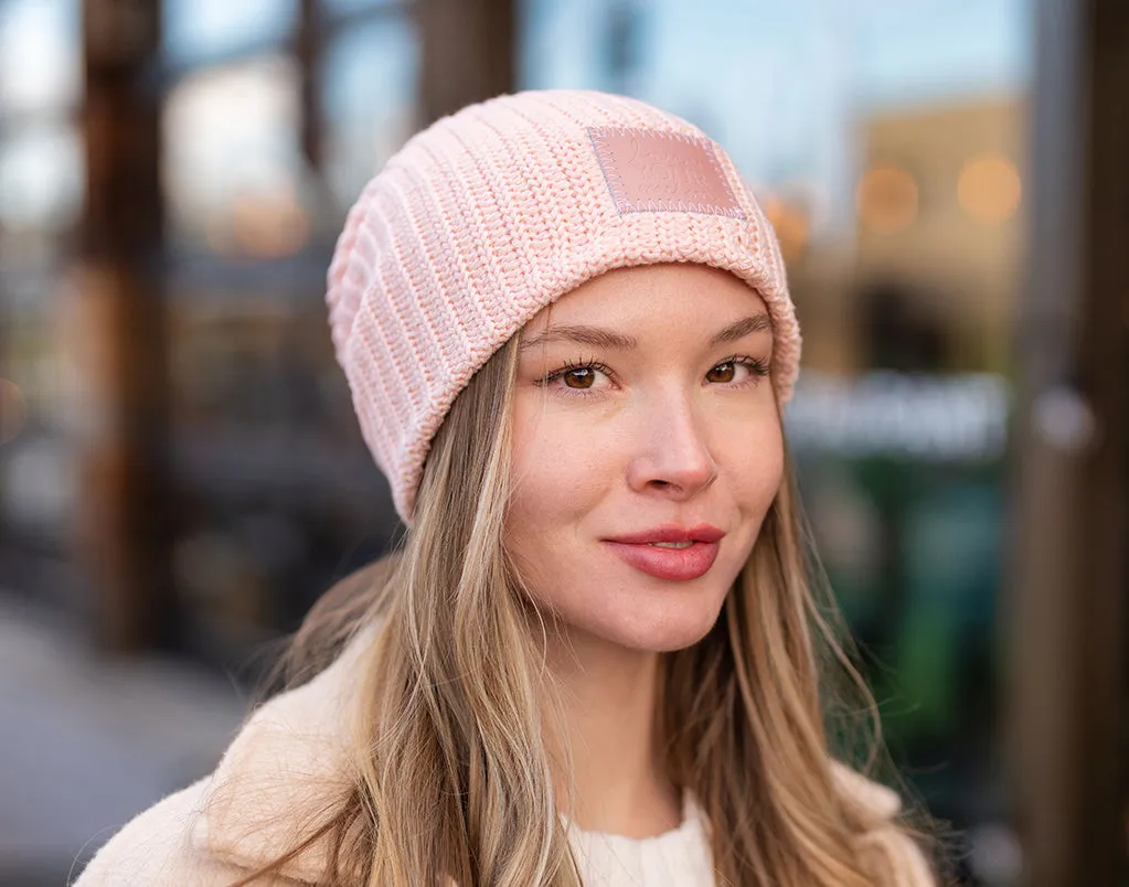 Blush Monochrome Beanie