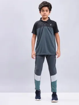 Boys Colorblock Slim Fit Trackpants with TECHNO GUARD