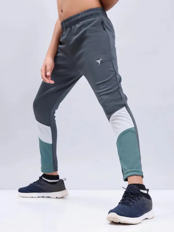 Boys Colorblock Slim Fit Trackpants with TECHNO GUARD