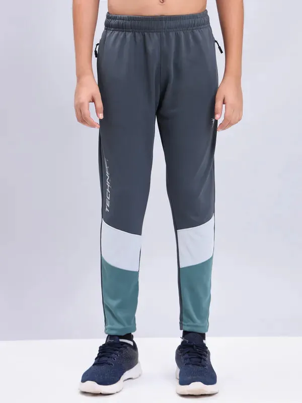 Boys Colorblock Slim Fit Trackpants with TECHNO GUARD