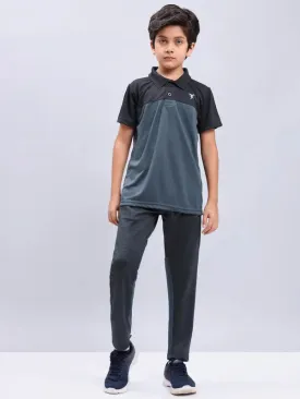 Boys Melange Slim Fit Trackpants with TECHNO GUARD