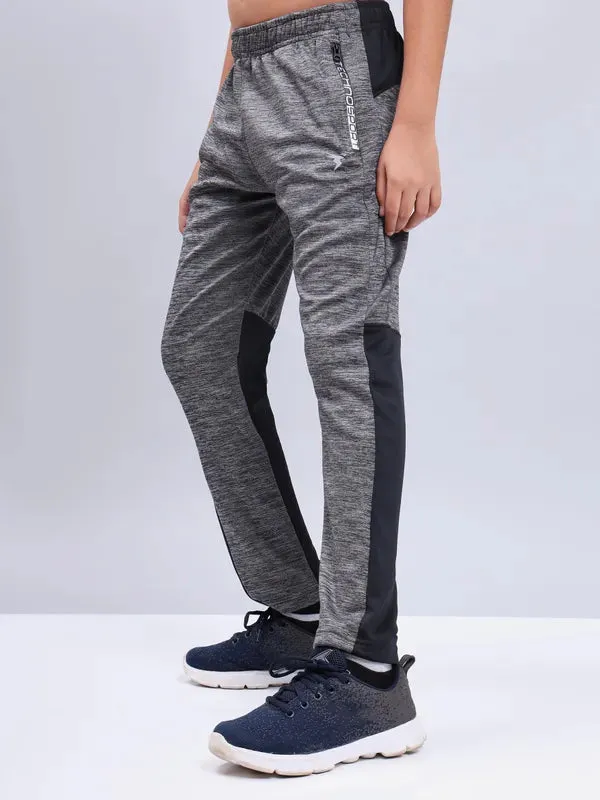 Boys Melange Slim Fit Trackpants with TECHNO GUARD