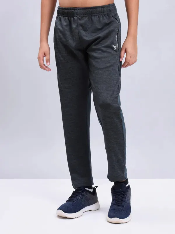 Boys Melange Slim Fit Trackpants with TECHNO GUARD