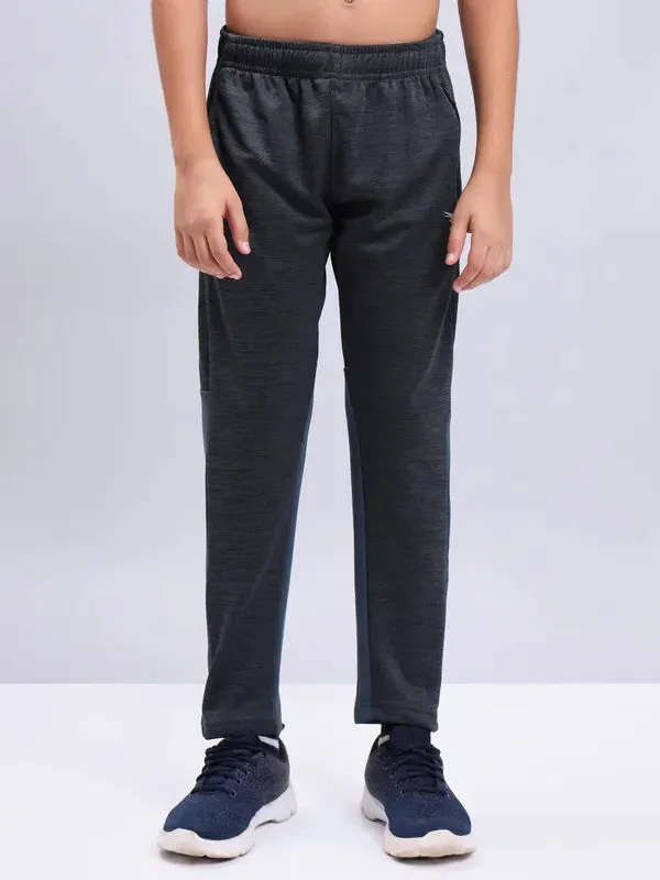 Boys Melange Slim Fit Trackpants with TECHNO GUARD