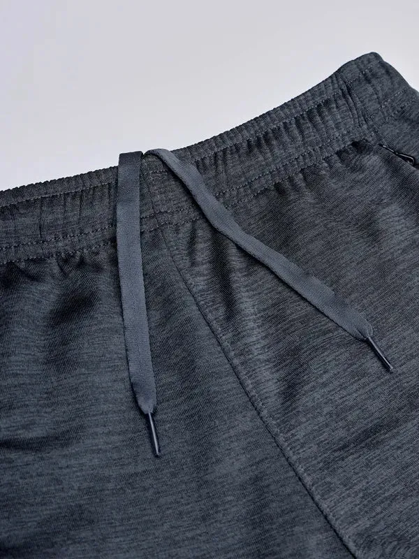 Boys Melange Slim Fit Trackpants with TECHNO GUARD