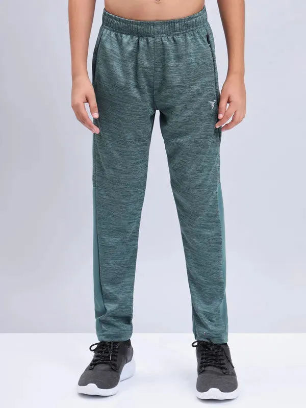 Boys Melange Slim Fit Trackpants with TECHNO GUARD