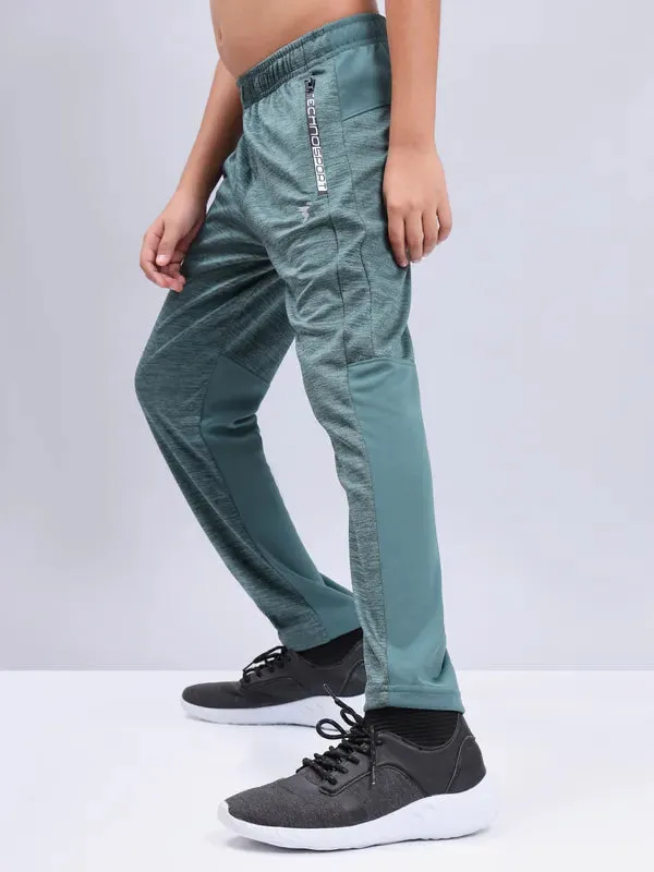 Boys Melange Slim Fit Trackpants with TECHNO GUARD