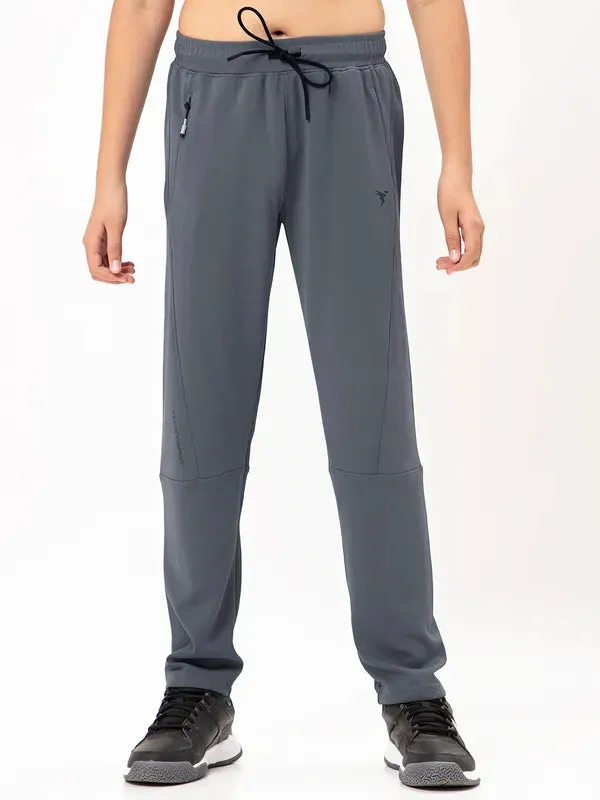 Boys Solid Slim Fit Trackpants with TECHNO GUARD