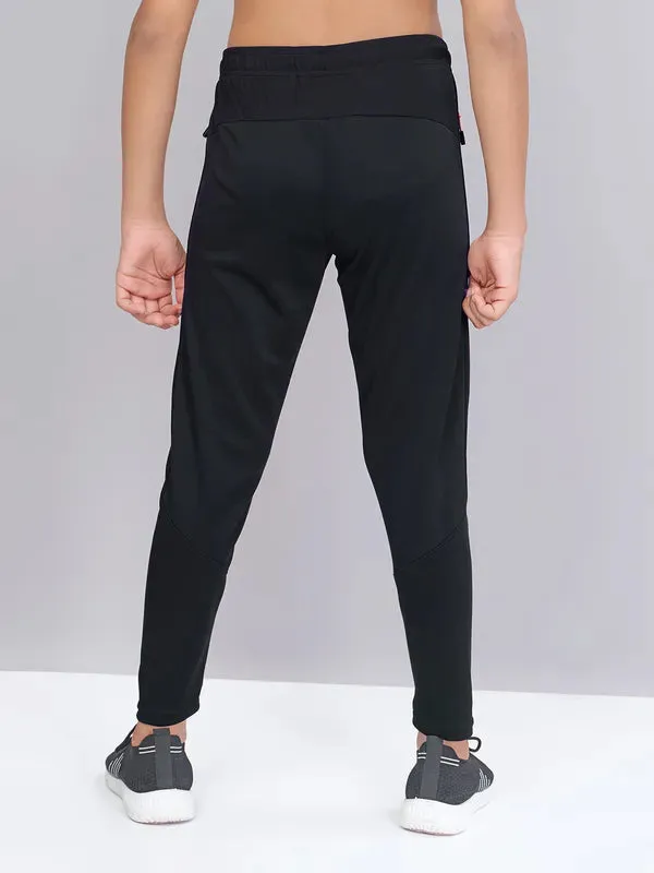 Boys Solid Slim Fit Trackpants with TECHNO GUARD