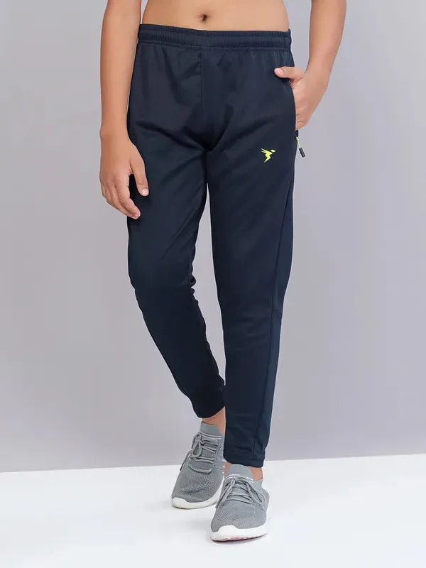 Boys Solid Slim Fit Trackpants with TECHNO GUARD