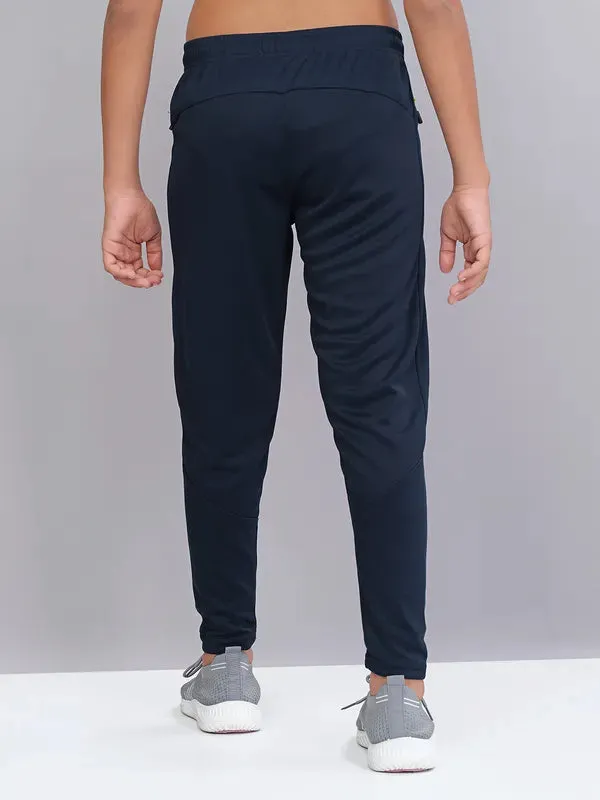 Boys Solid Slim Fit Trackpants with TECHNO GUARD