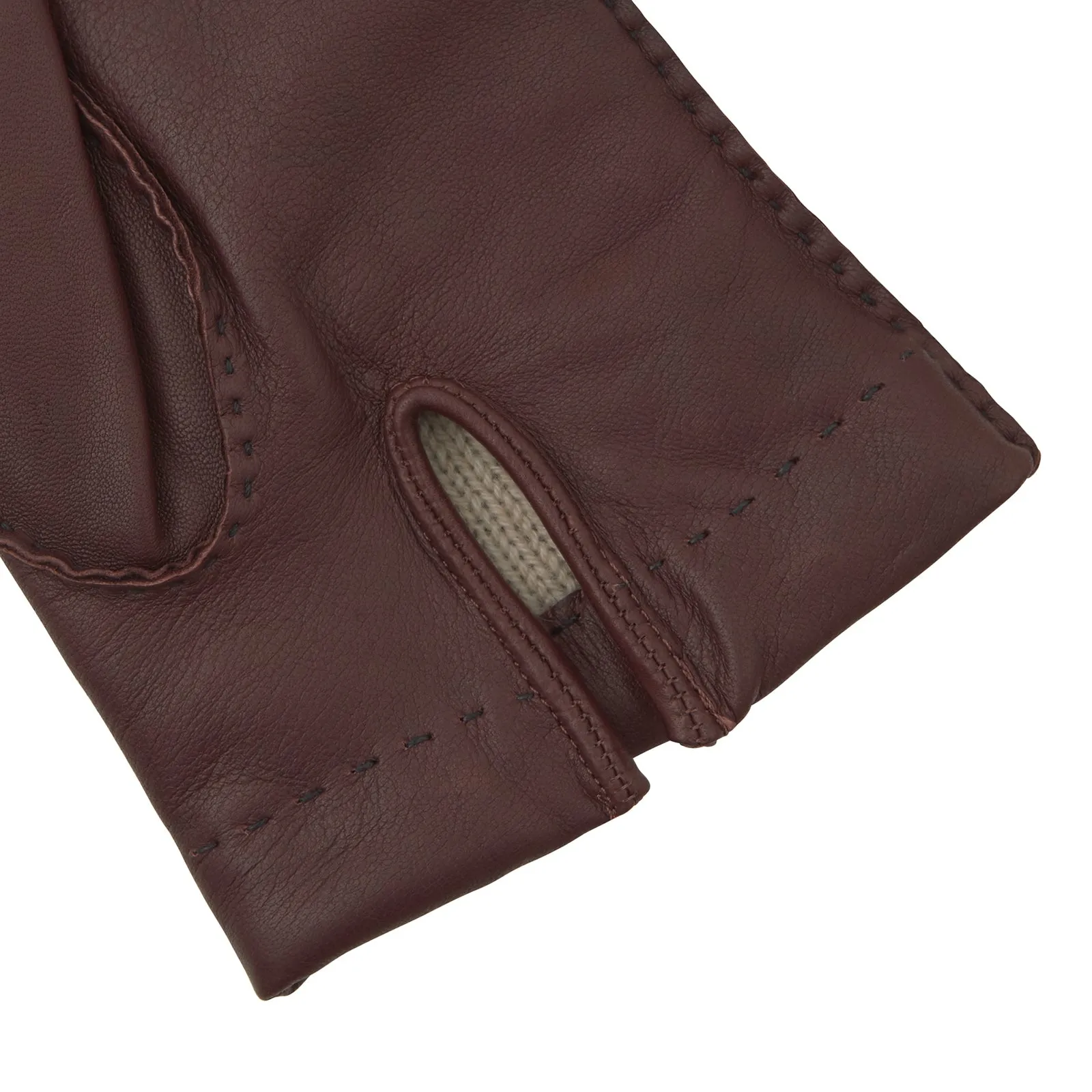 Brown Hairsheep Leather Gloves