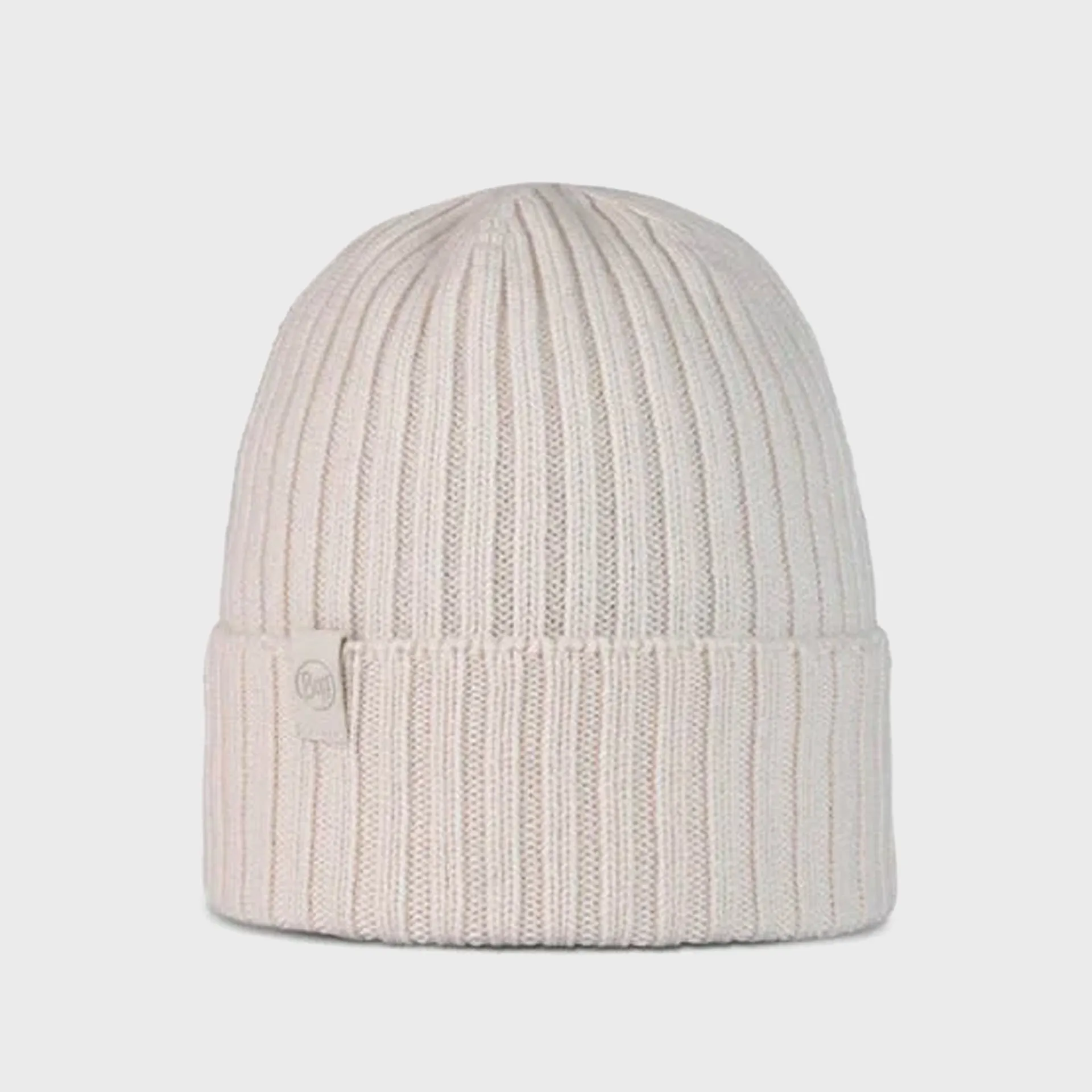 Buff Knitted Beanie Hat - Norval Ice