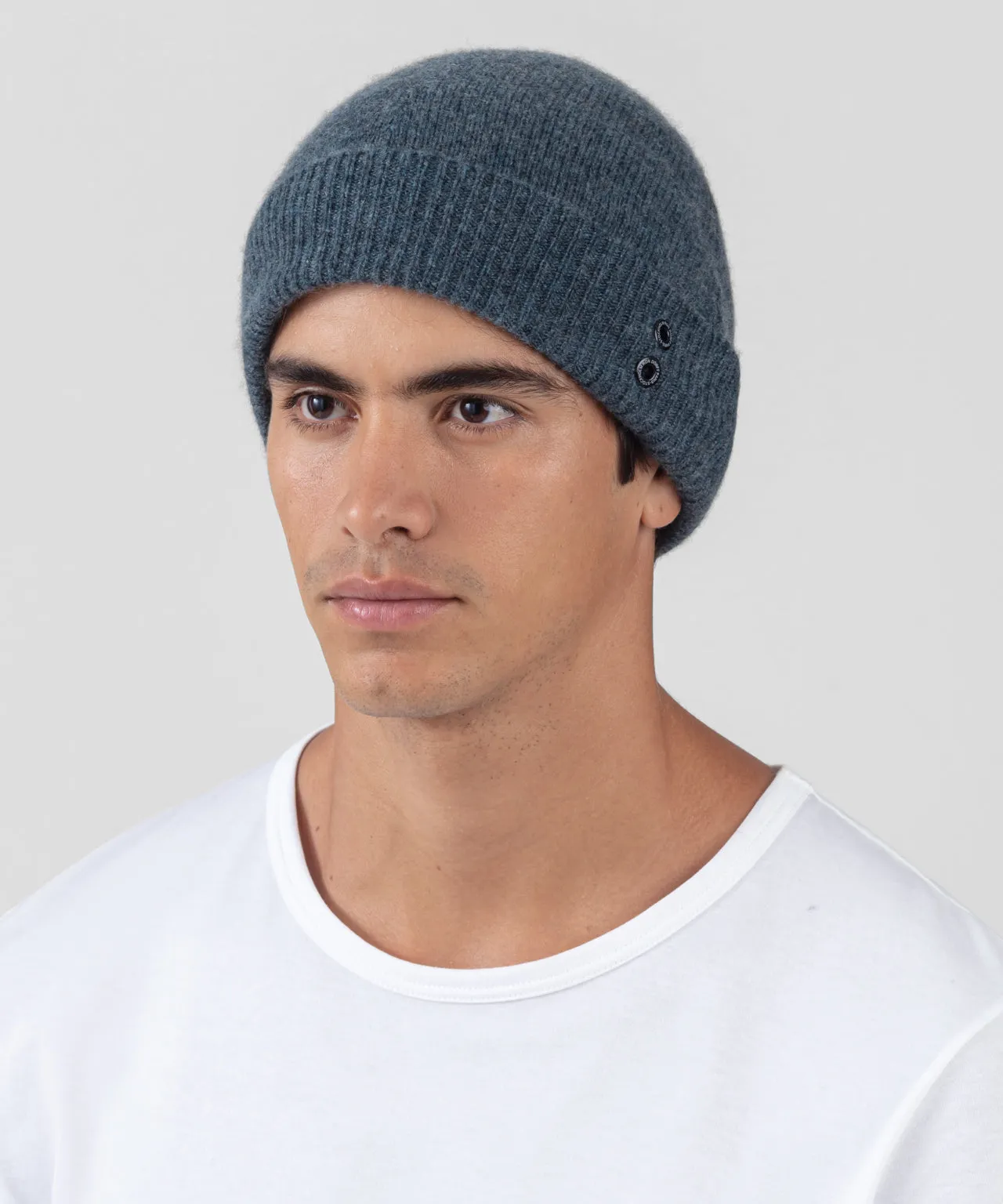 Cashmere Beanie: Dark Sage