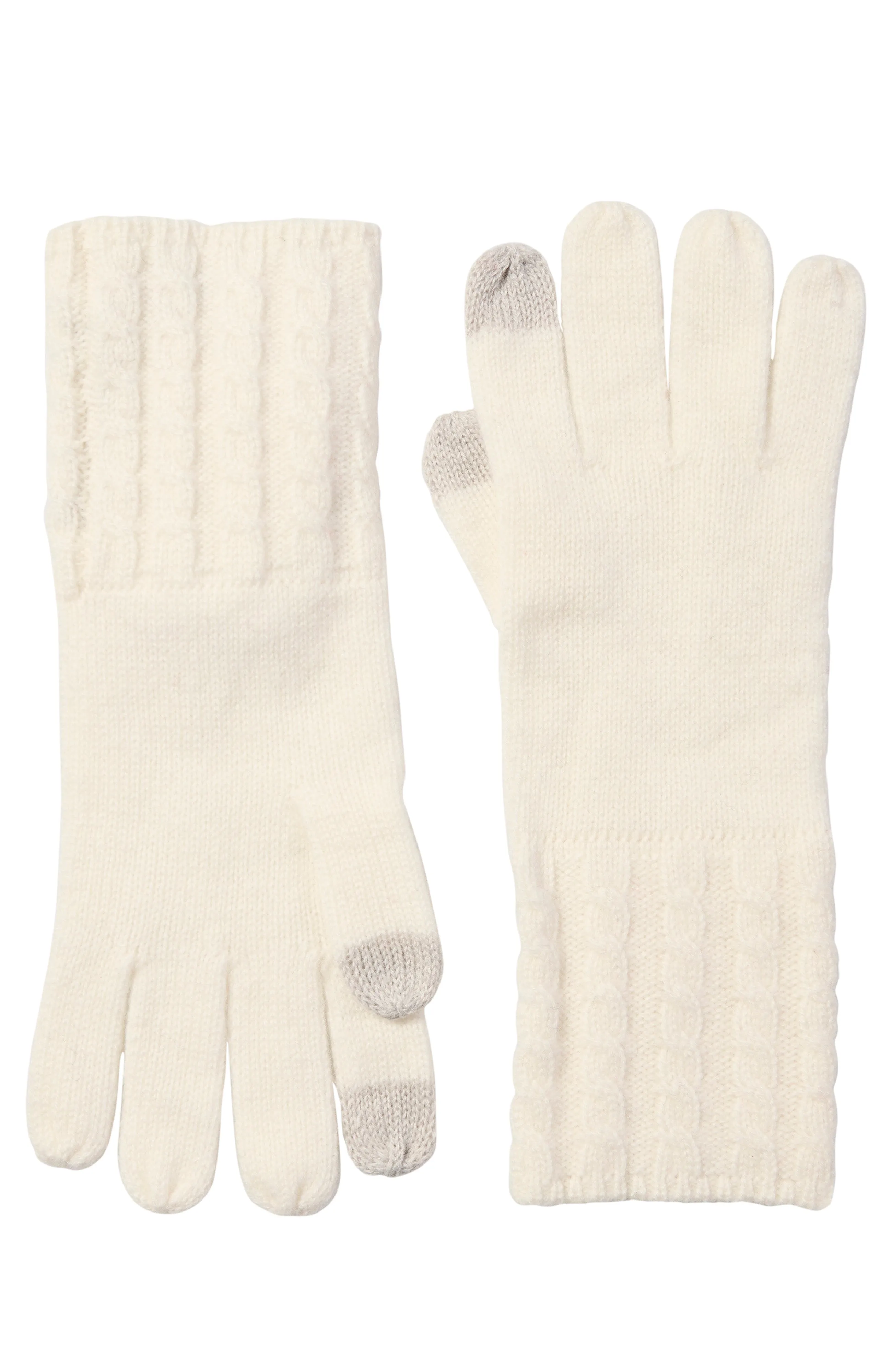 CASHMERE CABLE KNIT CUFF GLOVE