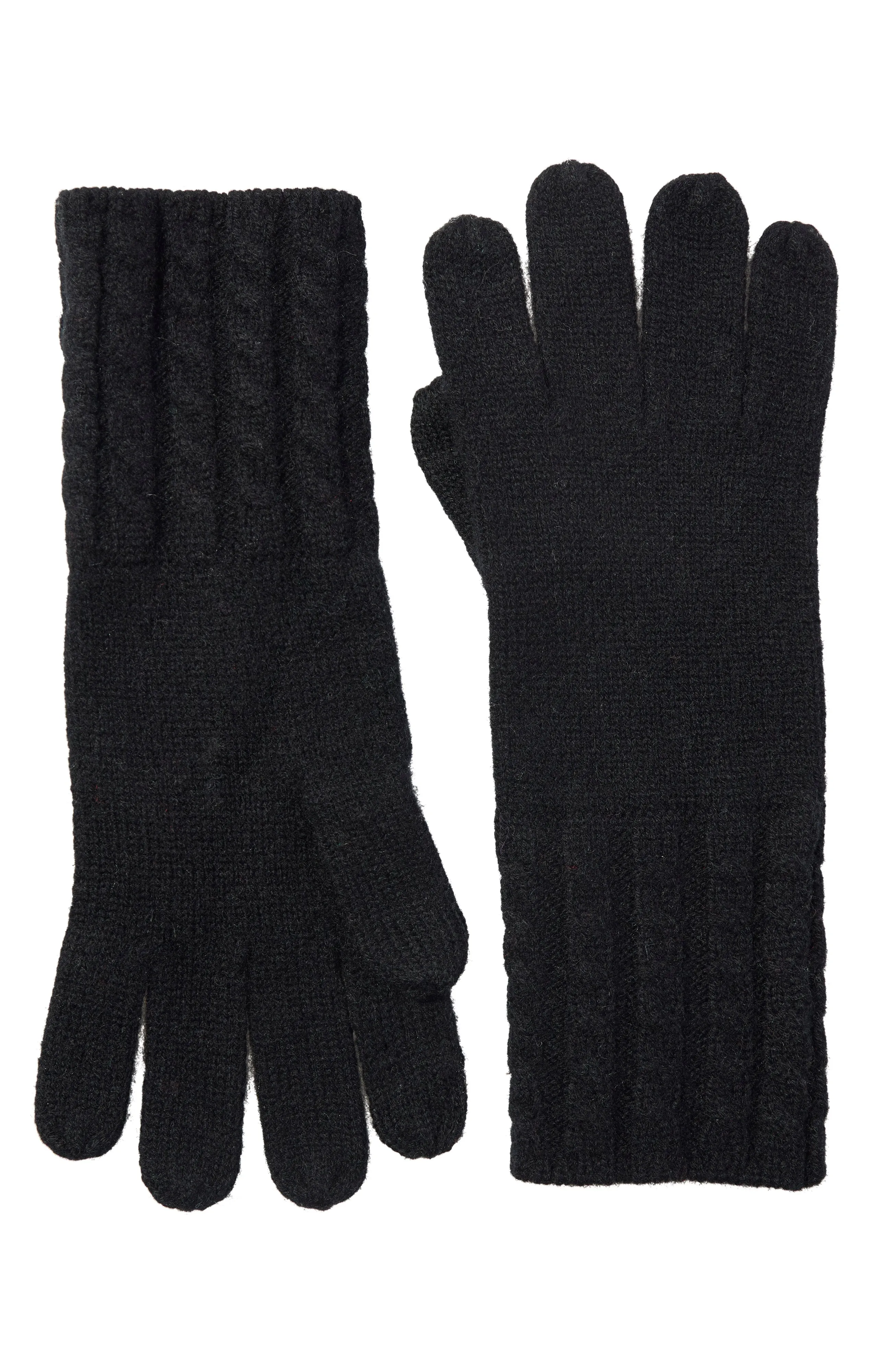 CASHMERE CABLE KNIT CUFF GLOVE