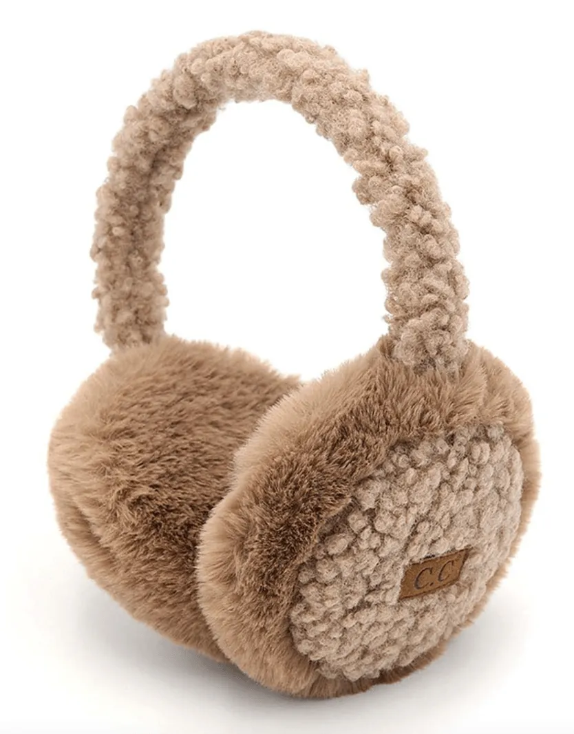 C.C FAUX FUR SHERPA EARMUFFS-EM-3667