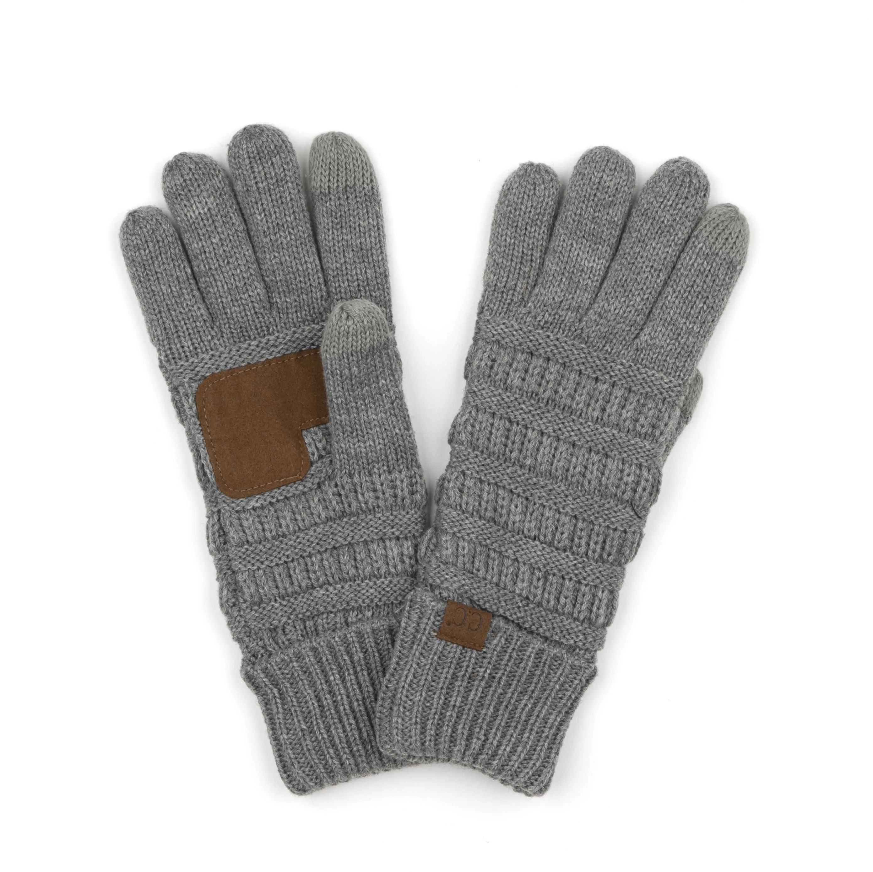 CC Knitted Touch Screen Gloves Fleece Lined