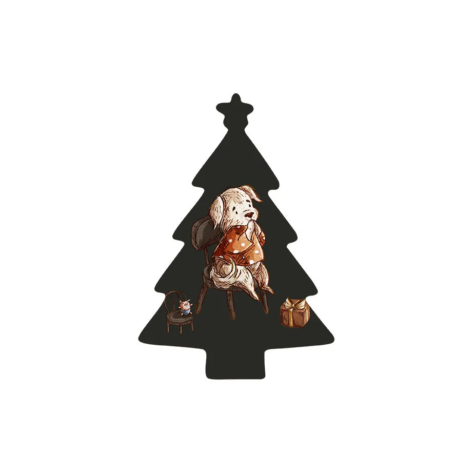 Christmas Decorations ANTICIPATION- Wooden Xmas Tree And Fridge Magnet