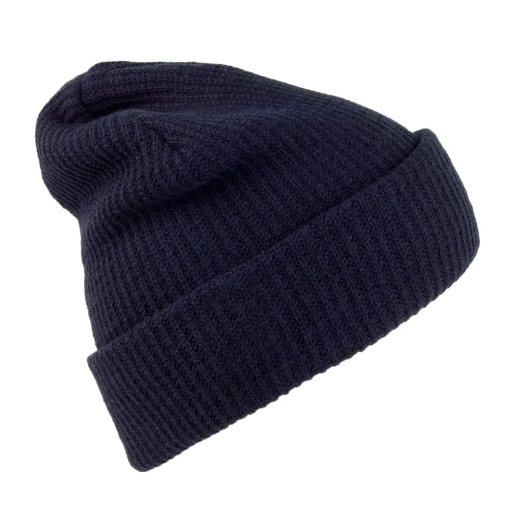 Classic Cuff Beanie Hat - Navy Blue