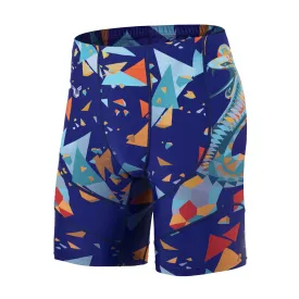 Classic UPF50  Mens Jammer & Compression Shorts Base Layers  - Blue Snake Style