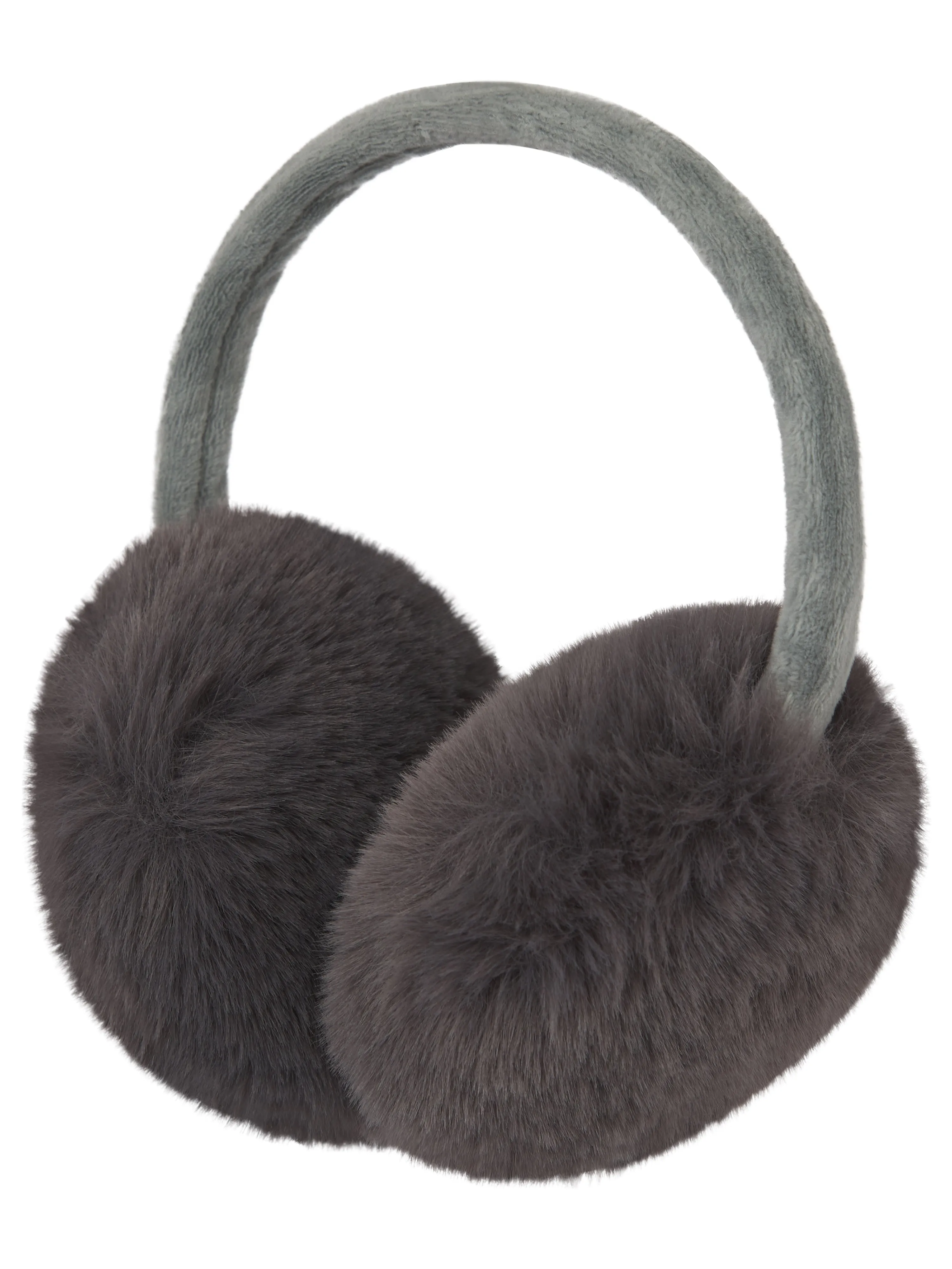 EDIE FAUX FUR EARMUFF IN GREY