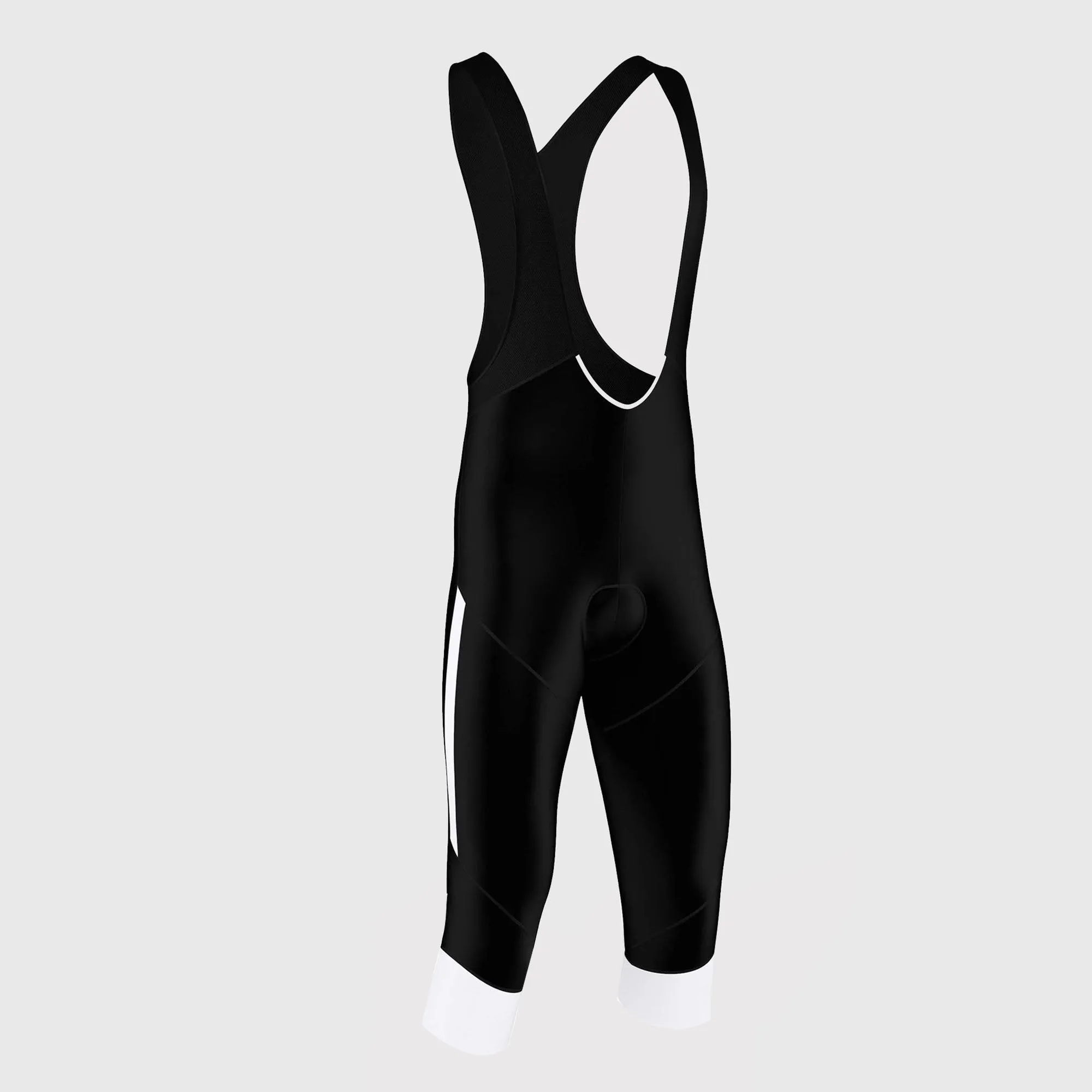 Fdx Gallop White Men's & Boy's Cycling Gel Padded 3/4 Bib Tights