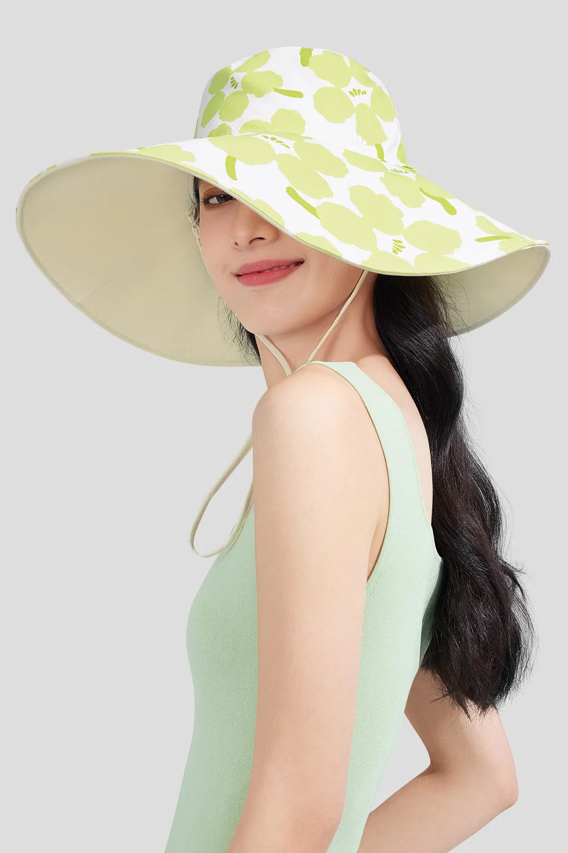 Flora - Women's Reversible Sun Hat with Floral Design UPF50 