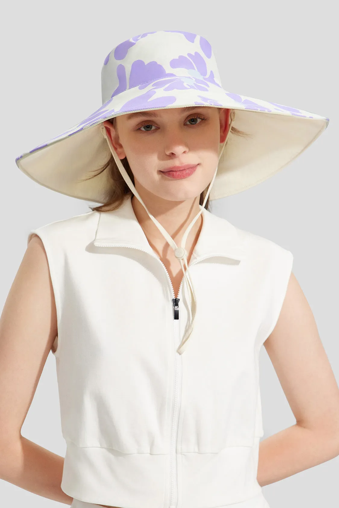 Flora - Women's Reversible Sun Hat with Floral Design UPF50 