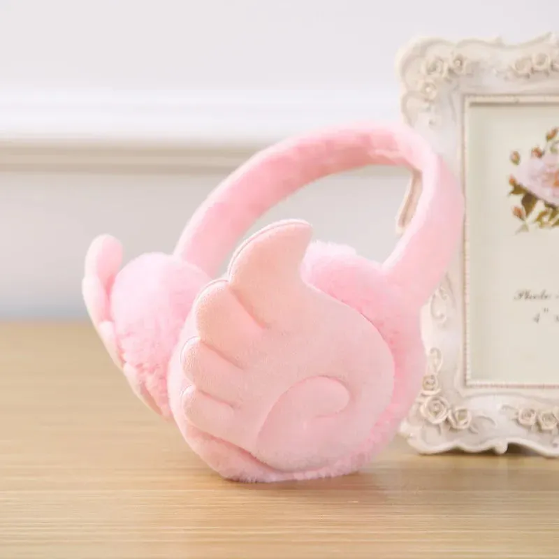 Girls Earmuffs Baby Pink Wings